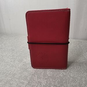 Planner Perfect Scarlet Red Leather Everyday Organized Traveler's Notebook